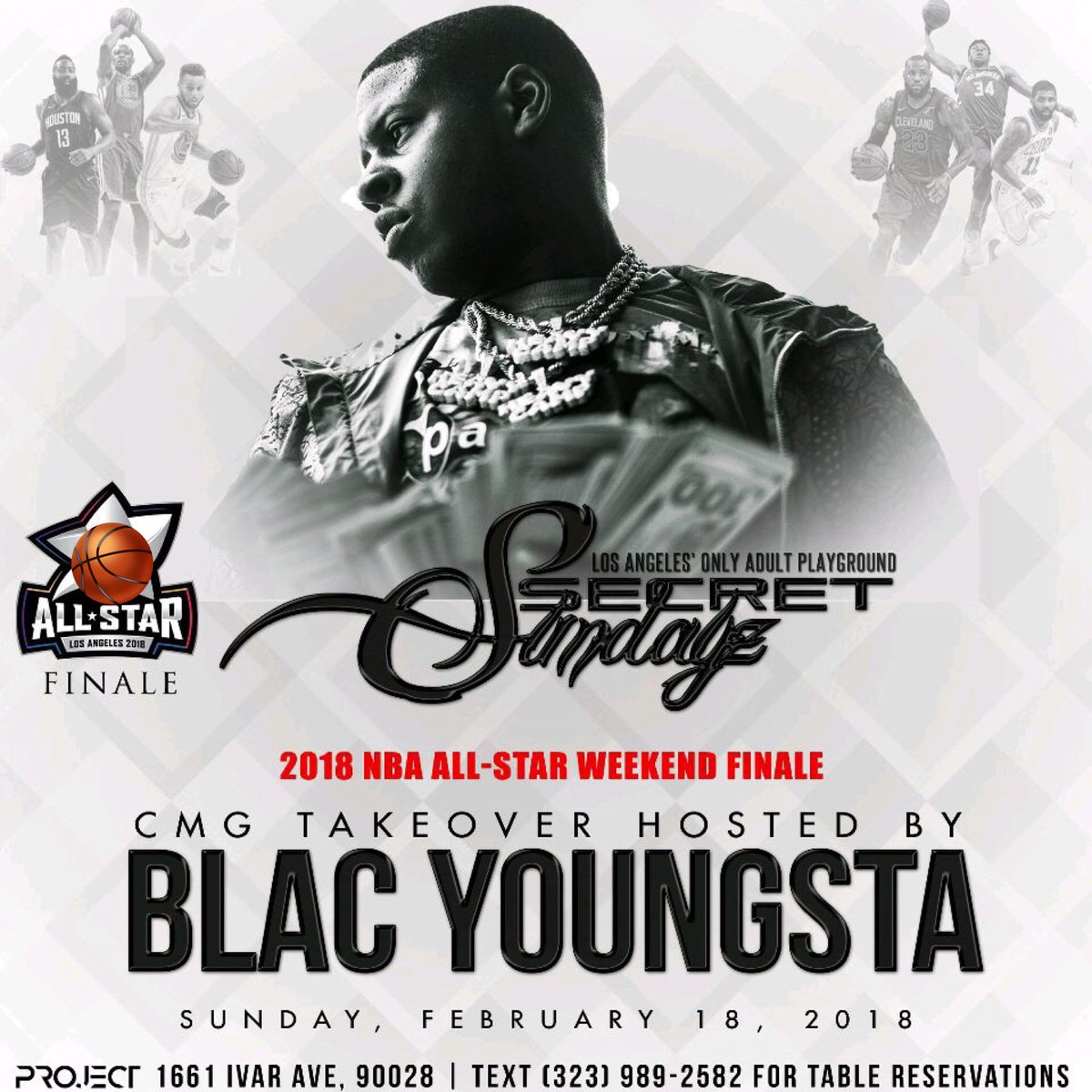 RealKendraLA's tweet photo. SUN 10pm #SecretSundayz HOLLYWOOD 1661 Ivar Ave #CMGTAKEOVER w/ @BlacYoungstaFB   &amp; FRIENDS TIX &amp; TABLES https://t.co/Rskl7AZtDY #SecretSundayzLA MUSIC by @djlooneygoham #ALLSTARWEEKEND https://t.co/1CdyBqPX7i