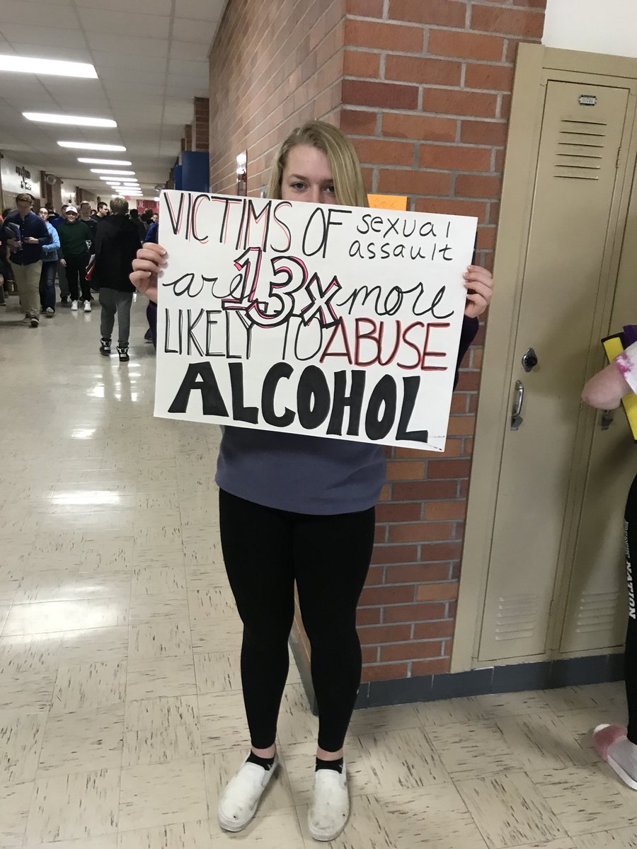 MHS_OBR's tweet photo. Chemics around the school holding stats in silence today... #WeRise #1in3 https://t.co/Fa3WKS1PLq