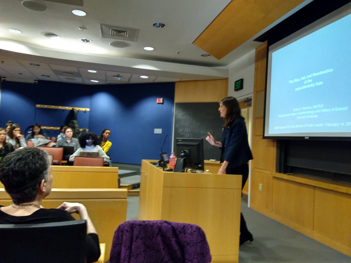 HarvardMch's tweet photo. Thrilled to host alumna and postdoc Dr. Emily Harrison from @HarvardEnvHlth @HarvardHistSci for a discussion on infant mortality rate in #HarvardChanMCH seminar today. Join us next week for a talk by Professor and Chair @wafaie_fawzi of @HarvardGH https://t.co/rYsqpqrc1p