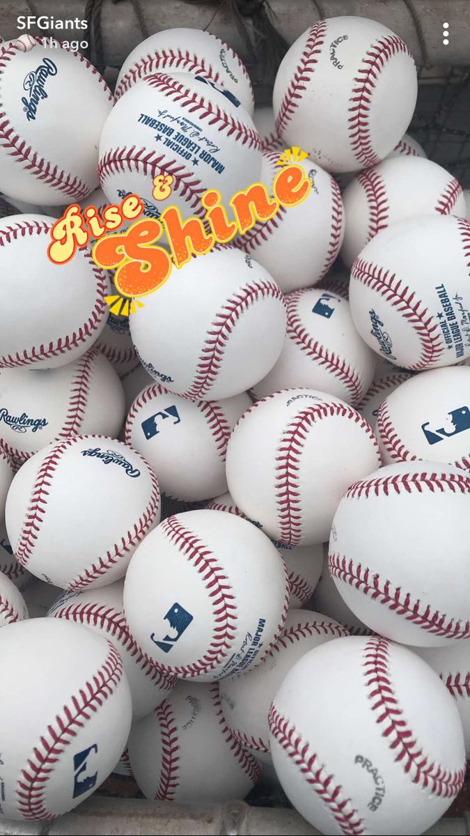 Rise &amp; Shine, #SFGiants Baseball is back in action!