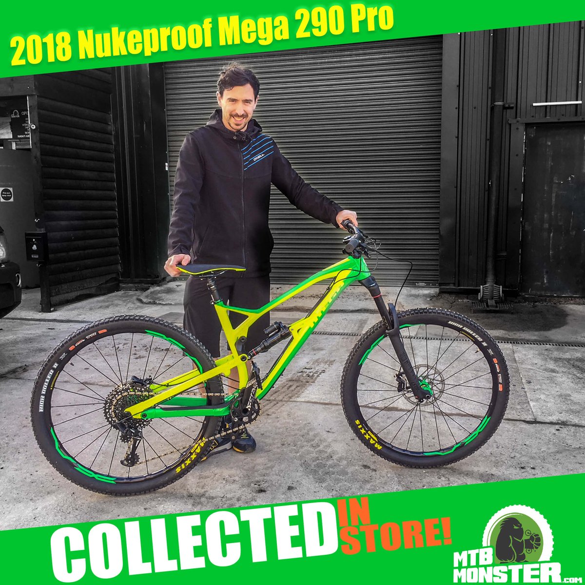 theMTBmonster's tweet photo. It was love at first sight! This Nukeproof Mega 290 Pro left us last week! 😎🤘 #nukeproof #nukeproofbikes #nukeproofmega #hotlinesuk https://t.co/BoocUKLL1T