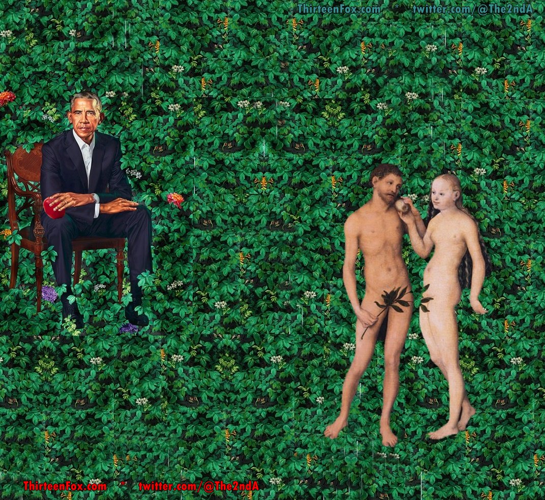 The2ndA's tweet photo. @Hoosiers1986 @_SierraWhiskee #ObamaPortraits
#ObamaPortrait
#ObamaPainting
#BarackObamaPortrait https://t.co/2O3lxvU4rT