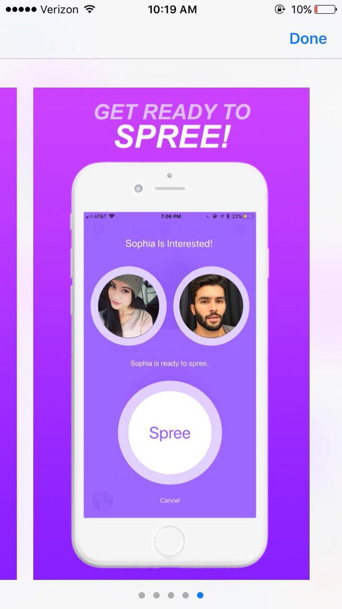 SDSUisMyLife's tweet photo. Spree just launched in the app store. The FIRST ever real-time Speed Dating app. Check it out! It's like Snapchat met Tinder. #Spree https://t.co/TXZuPe9boz