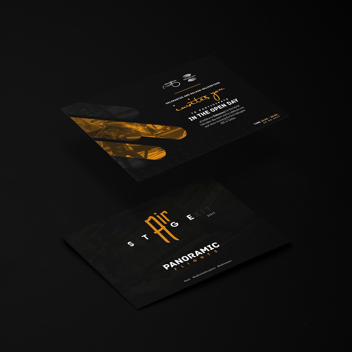 Unique event invitation cards have a one-of-a-kind sense of personality and charm! We made these amazing cards for Balkan Helicopters.

See what else we can do:
darkdesignstudio.com

#design #studio #dark #graphicdesign #webdevelopment #videoproduction #renders #3DModeling
