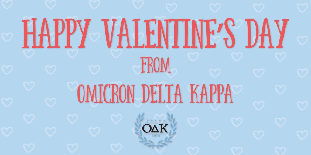 Have a sweet Valentine's Day, Wolf Pack! 

If you're interested in joining ODK, applications are due TONIGHT at 11:59