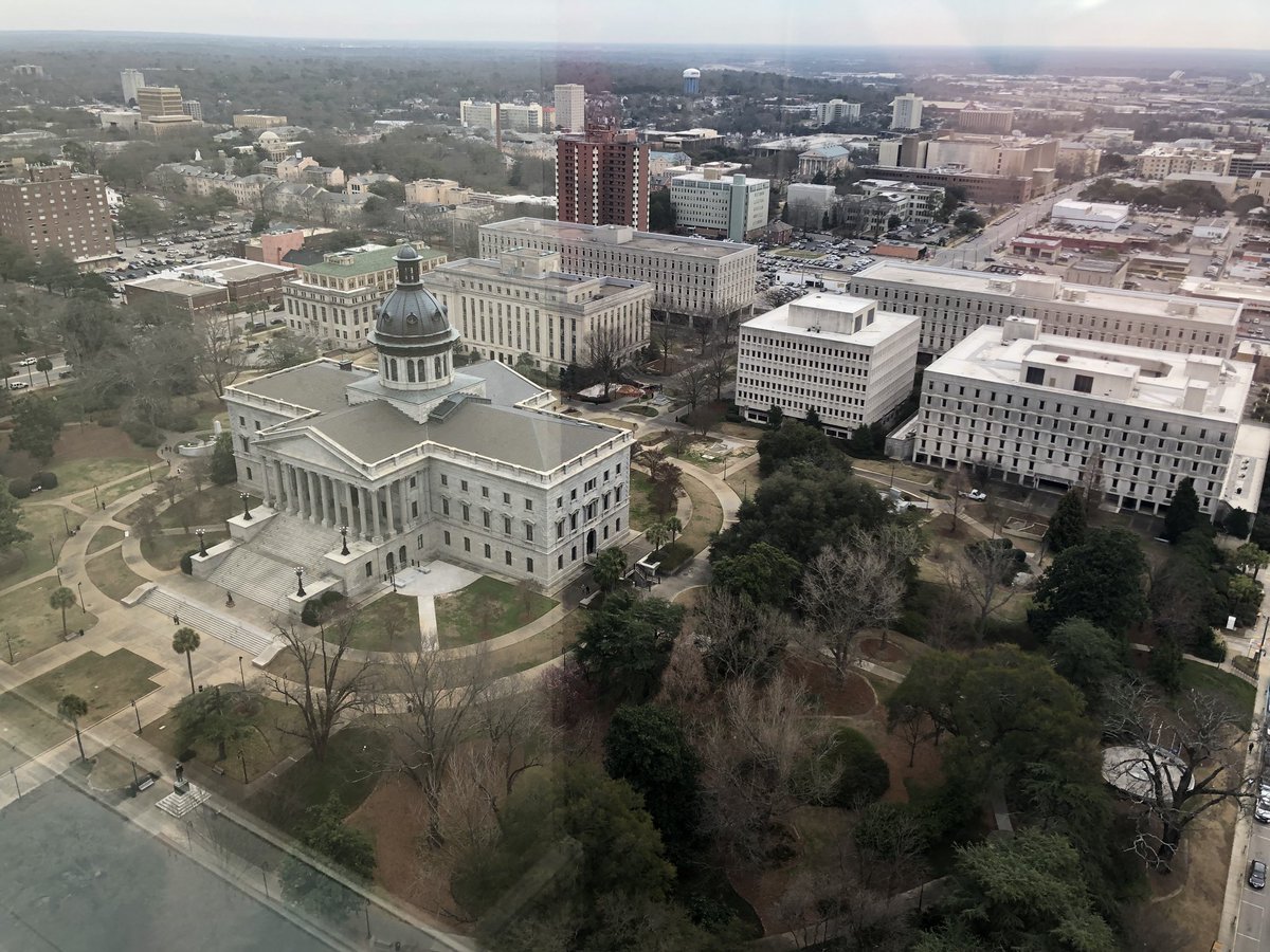MegRyanFinnern's tweet photo. Great lunch, speakers + view of Columbia during State Government day with Leadership Greenville! #LG44 @GvilleChamber https://t.co/ikNrCA6dNH