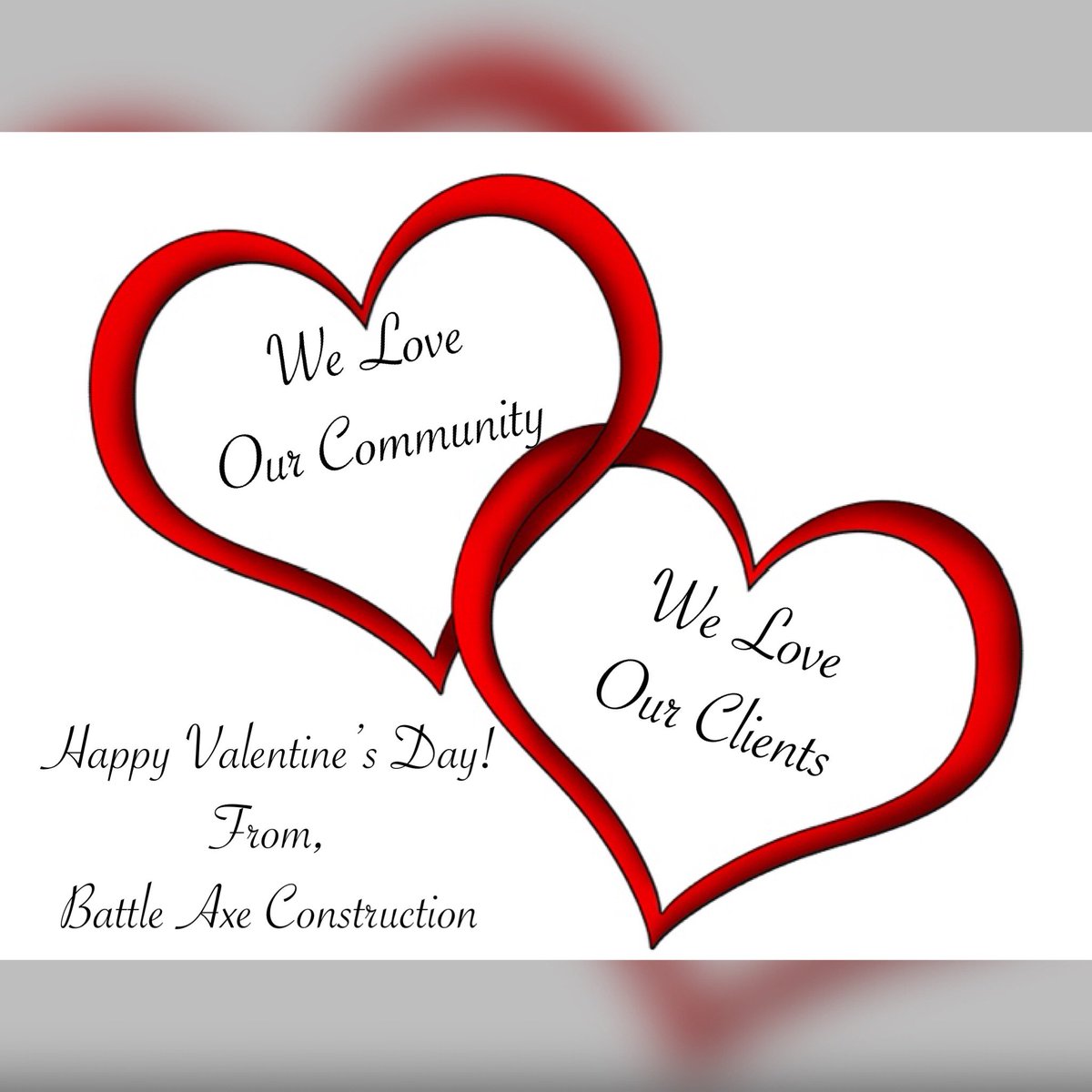 BACConstruction's tweet image. HAPPY VALENTINE’S DAY!! ❤️ #valentinesday #weloveourcustomers #weloveourcommunity #construction #ohioconstruction #kentuckyconstruction #indianaconstruction #tennesseeconstruction #georgiaconstruction