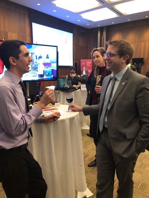 Day 2.5 in Ottawa featured #IAmInnovation showcase by <a href="/InnovationCA/">CFI / FCI</a>, and our very own <a href="/CanadianFWI/">CFWI</a> student Nathan Knapp-Blezius as the only college rep! Thank you <a href="/Chris_Bittle/">Chris Bittle</a> Niagara MP for stopping by to see <a href="/niagaracollege/">Niagara College</a> #ncinnovation at work