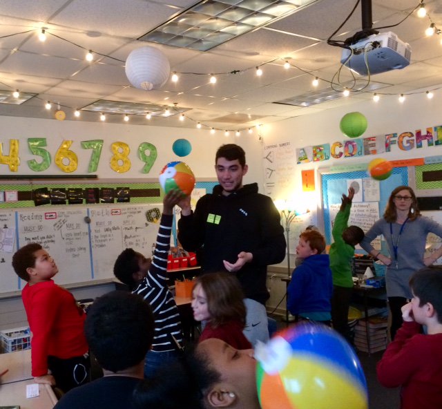 JohnsonSchoolVA's tweet photo. We loved having @UVABasketball players visit with our Johnson students today after their win against Miami last night!! GO HOOS!! Thank you Marco, Ty, and Francesco for giving back to our C'ville community. @CvilleSchools https://t.co/4ycB8JCVV1