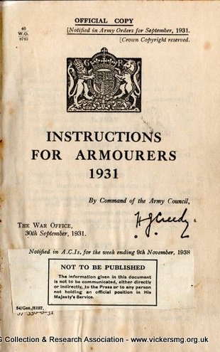 NEW PDF DOWNLOAD: Instructions for Armourers 1931, updated to 1938.  Key material on how to repair and maintain the #VickersMG #LewisGun #LeeEnfield and others wp.me/P8N50u-1x Free to download, donate to support. @historicfirearm @WW2Talk @WW2Ordnance