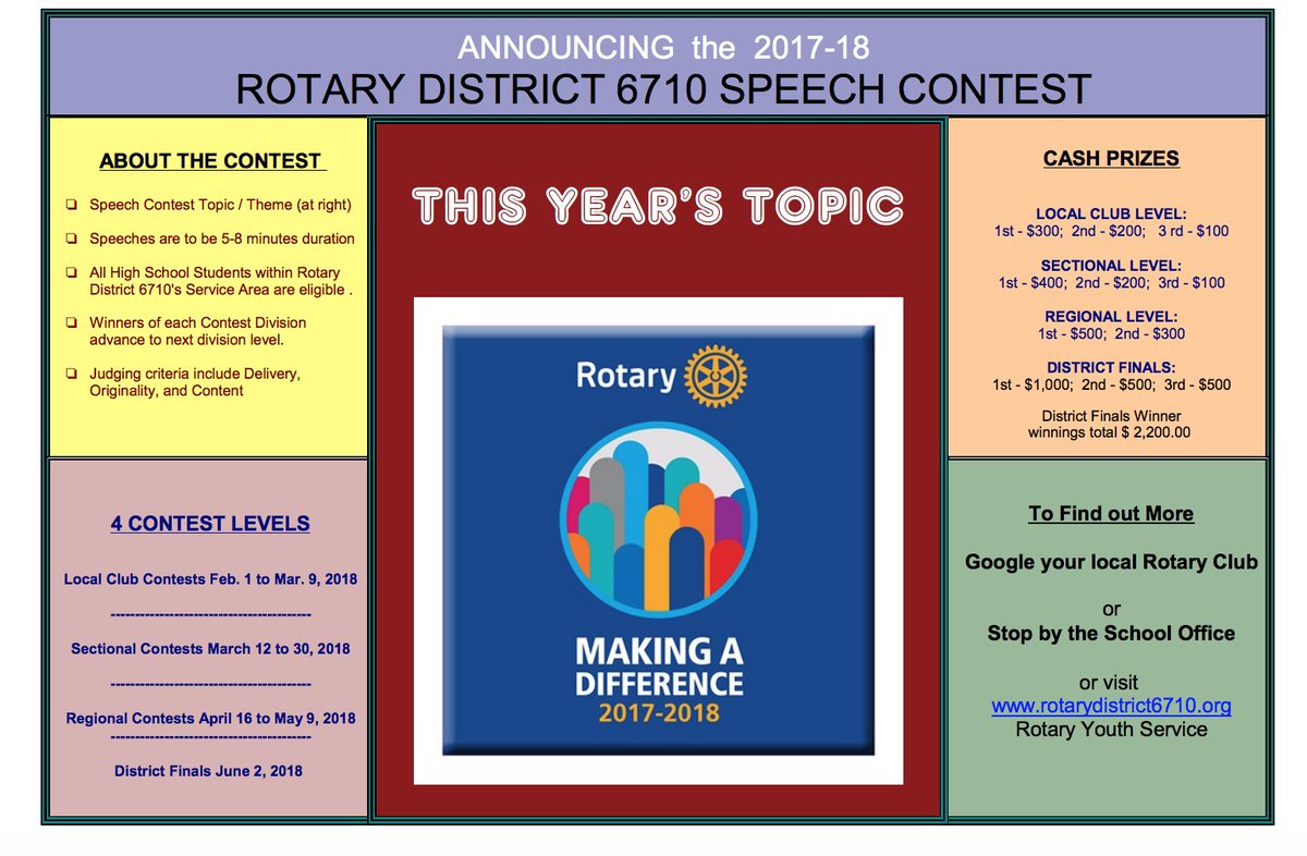 GCHSCCReady's tweet photo. Win money writing a speech about "Rotary Making A Difference" see Mrs. Coffey, Mrs. Smith or your English teacher for more information. @GburgRotaryKY @GburgMatters @GreenCoHS @GCHSCounseling https://t.co/gvkpDYrCfV