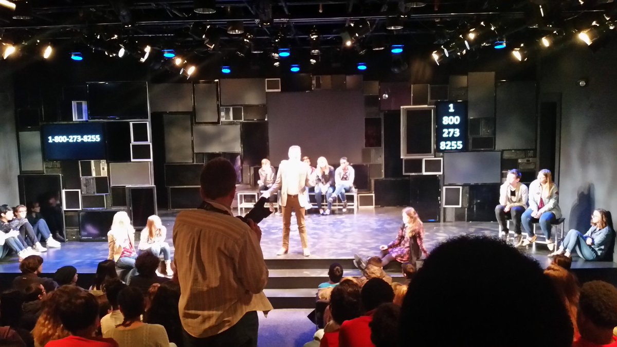 daylene_c's tweet photo. @LMS_Lumberjacks Lyles at Dallas Children's Theatre 
Taking part in Teen discussions #lumberjackproud https://t.co/hvEo7WIrqn