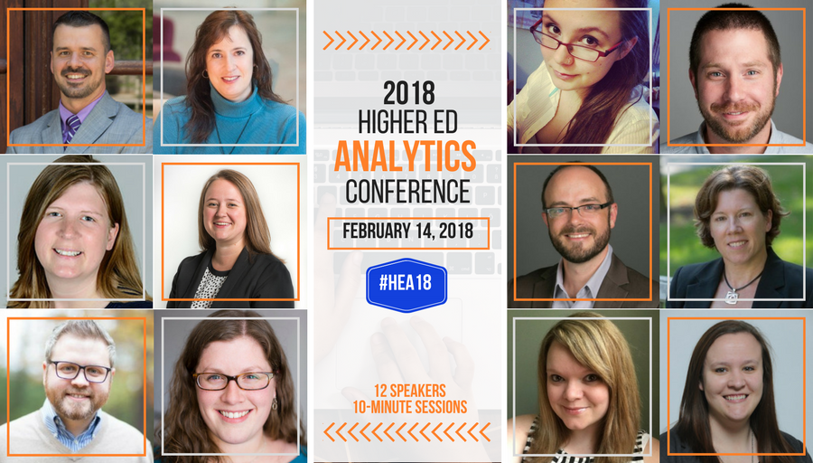 karinejoly's tweet photo. Thanks so much to all the #hea18 speakers as well as co-hosts @Jess_Stutt and @HollySherburne for a great 2018 #HigherEd Analytics Conference! 
Follow them on Twitter with this Twitter list: https://t.co/6N1VH1f8zj https://t.co/JeN6IYBKMQ