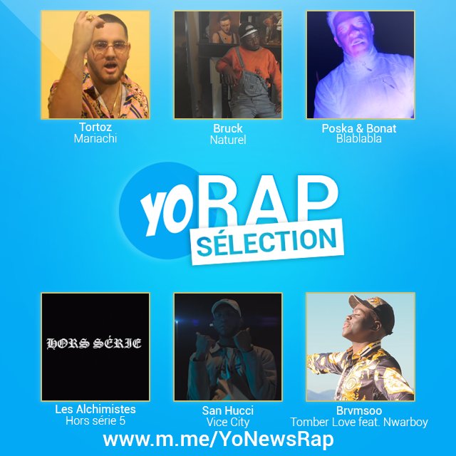 YoNewsOfficiel's tweet photo. Voici la sélection rap du jour 🔥
À retrouver sur https://t.co/tu3vUQGtyy   📲
➡️@Tortoz_, #bruck (@PALACEPROD), @PoskaBonat, @LesAlchimistes_, @sanhucci  et @brvmsoo https://t.co/CeMyGoFT9i