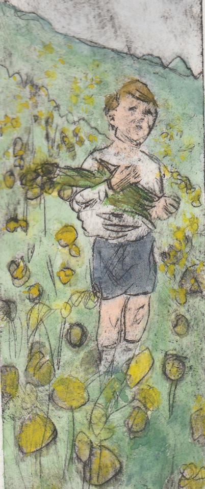 TanyaMorelArt's tweet photo. 'Iris and the Daffodil Wallpaper' and Tulip Tom' - a couple of drypoints I'm working on for the @Drawn2Valley #GrowingInTheValley #SpringShow at the Tamar Valley AONB @TVAONB https://t.co/iVjiCEm6gS