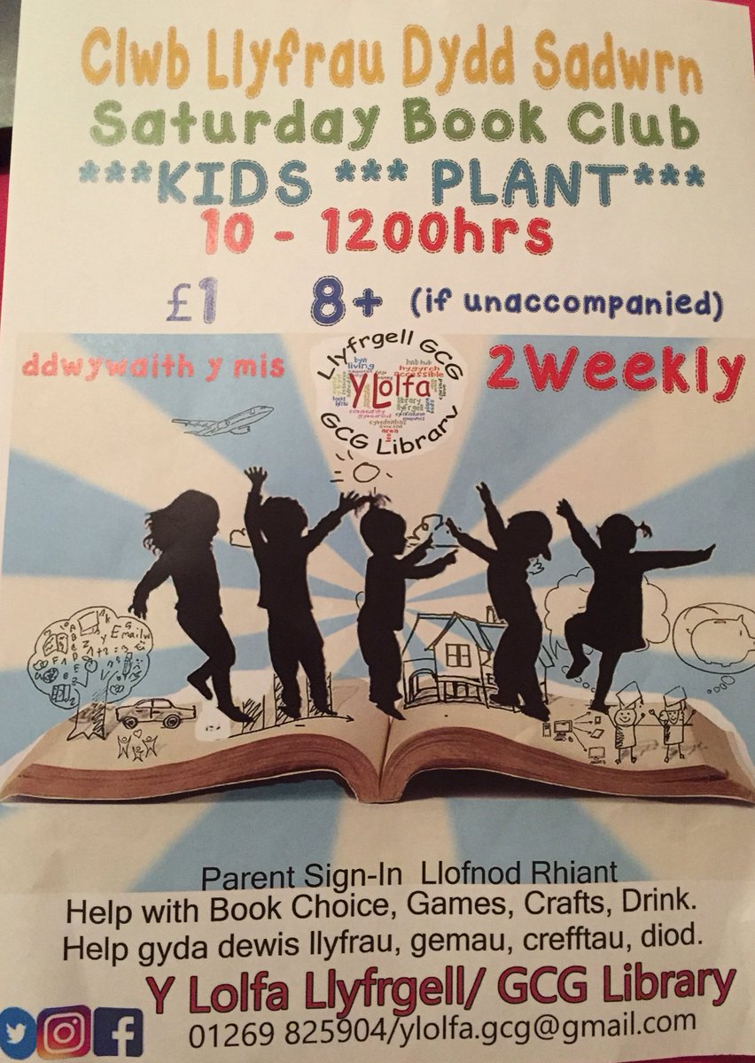 YsgolGCG's tweet photo. Rhywbeth arbennig i wneud dros yr hanner tymor? 
Something fantastic to do over half term? 
Y Lolfa- GCG Library 📚@GCGCCouncil @Ylolfagcg https://t.co/BtnYzXXdax