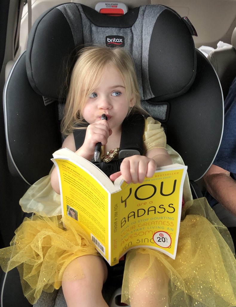 kellylauramarks's tweet photo. Starting them young ๐โค๏ธ #youareabadass #powerfulprincess @JenSincero https://t.co/NGQibXvyAw