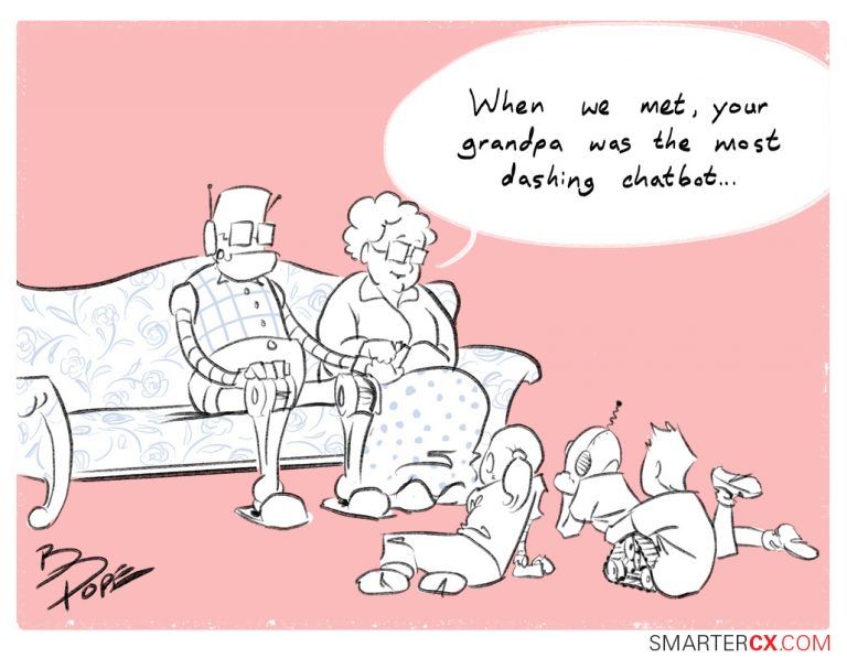 Happy #ValentinesDay! Here's " #AI Love You." See more original cartoons here: buff.ly/2F2PuCk #SmarterCX #CartoonsbySmarterCX