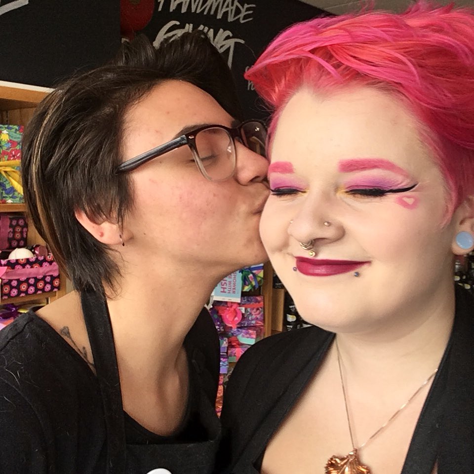 Devon &amp; Max are so excited to share the love today 😍 Whether you’re staying in &amp; treating yourself on this chilly afternoon or you’ve got big plans with your love, we’ve got you covered! We still have some VDay bath goodies left, so come in &amp; get ready for a luxurious evening 💝