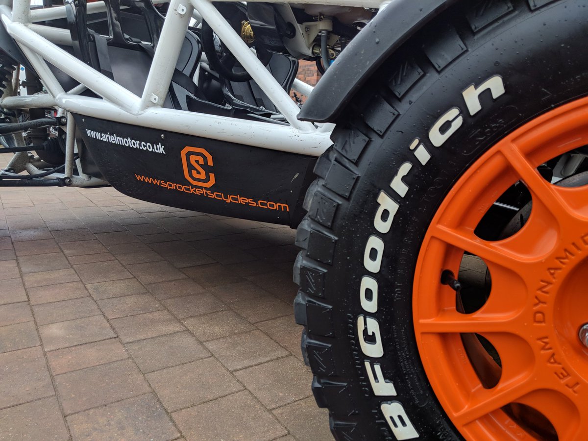Saw this amazing beast at <a href="/sprocketscycles/">Sprockets Cycles</a> today. Impressive piece of kit - and very impressive bike shop with some cracking deals. Take a look yourself. <a href="/VisitScotland/">VisitScotland</a> #scotland <a href="/arielnomad/">Ariel Nomad</a> #cycling #business #Car #shop #ShopLocal #Motorsport #sprocket #awesome