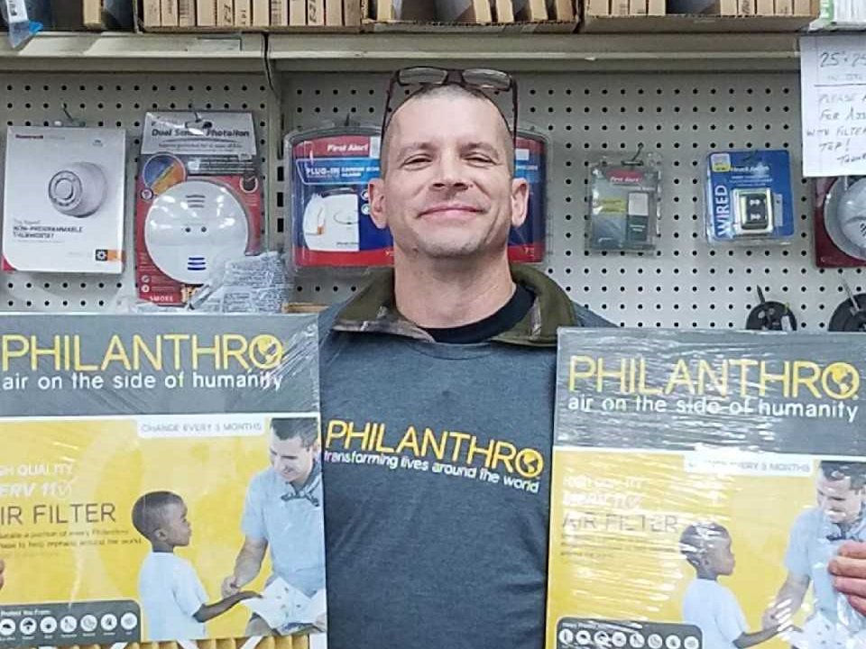 THANK YOU to Mantua Hardware Store, PHILANTHRO's newest retail partner! If you live in or around Mantua, OH, you can now buy PHILANTHRO air filters in-store. Ten percent of all sales goes to helping orphans worldwide. Read more here: goo.gl/iWL4qx