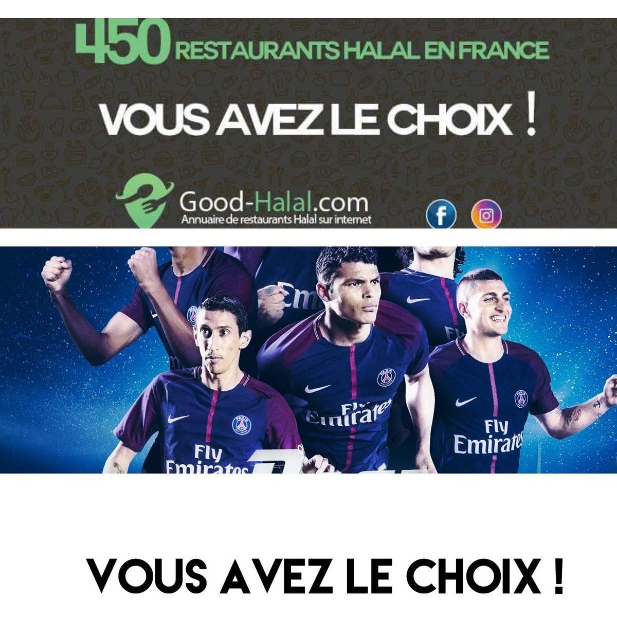 GoodhalalHalal's tweet photo. Ce soir il y a ceux qui regardent le PSG et le Real et il y a les autres... 😜
Decouvres les restaurants près de chez toi https://t.co/uTOplTnFLE
#halalfoodie #football #Restaurant #parishalal #france #gastronomie #cuisine #Goodhalal #foodblogger #foodblog https://t.co/wFPYqUEdKI