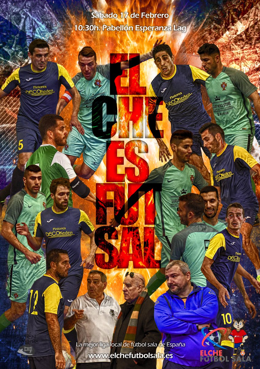 _SoloQuedaVOX's tweet photo. #ElcheEsFutSal
La mejor liga local de fútbol sala de España

¡¡¡PARTIDAZO!!!
Luxury World Store Futsal vs. Pinturas Decokeden

📆 Sab. 17
⏰ 10:30h
🏟 Pab. Esperanza Lag

¡Que no te lo cuenten!
#VuelveAVivirlo #FabricandoSueños https://t.co/lXQC5rMpb8