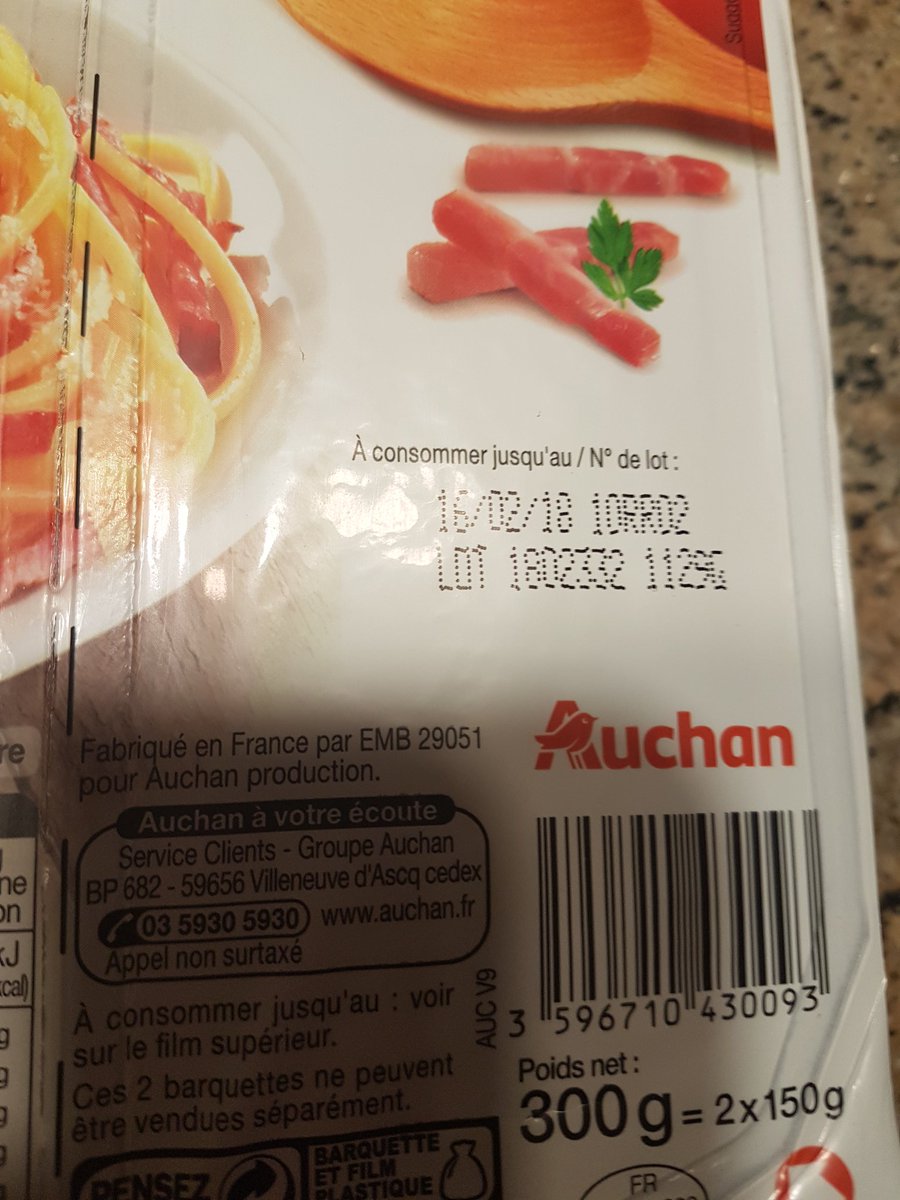 Marquette Helene Su Twitter Bonjour Pour La Deuxieme Fois Lardons Gris Alors Que La Date De Peremption N Est Pas Depasse La Premiere Fois J Ai Rien Dit Mais La Ma Fille En