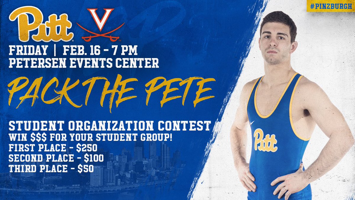Pitt_WRES's tweet image. Calling all @PittTweet student organizations! Want to win some💵?? Bring your club and friends Friday night for your chance to win!

#PittRetro #PackThePete