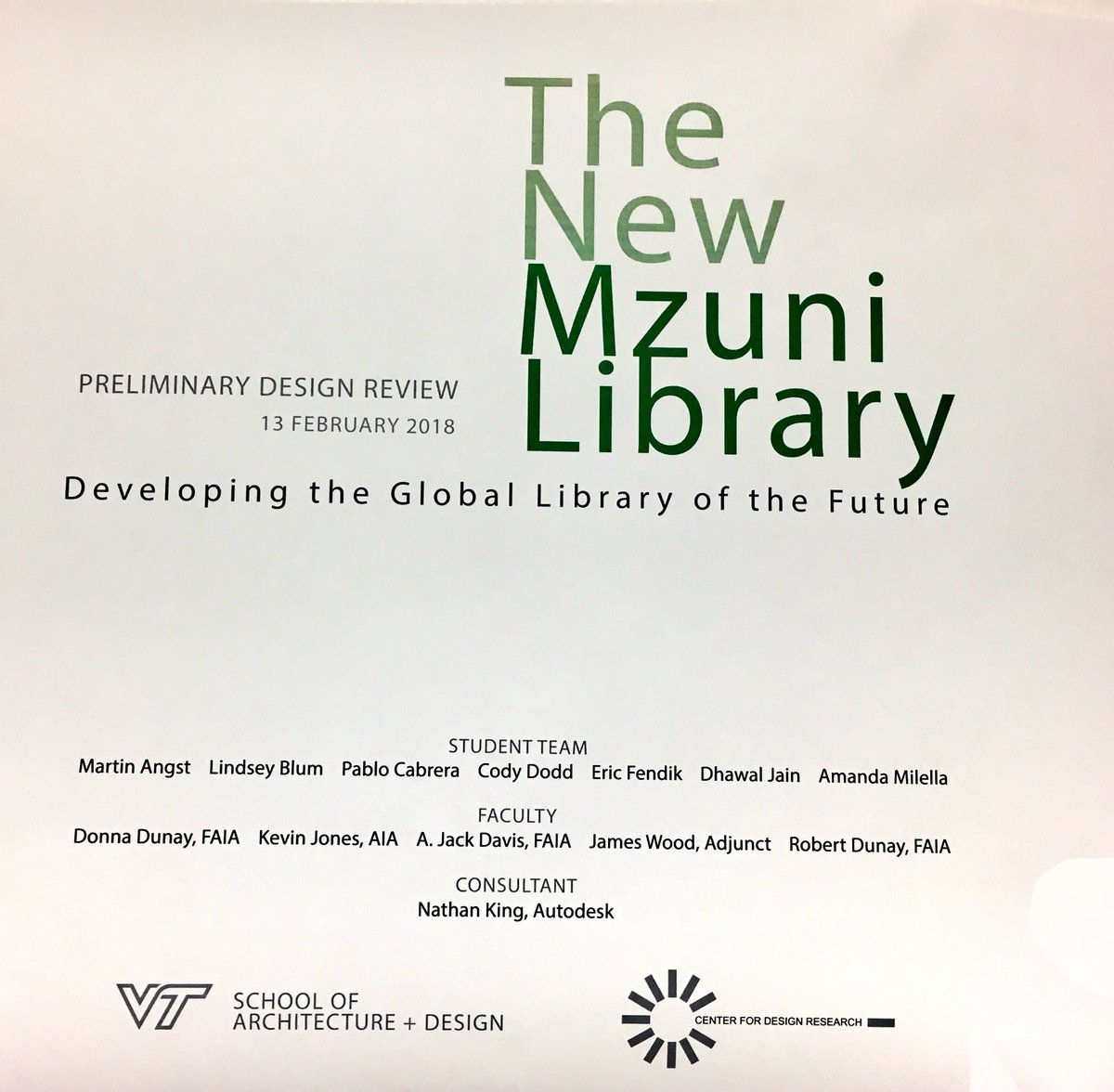 davisjack's tweet photo. VT students developing the global library of the future #Mzuni @VTCAUS https://t.co/lG7CyGrJO8