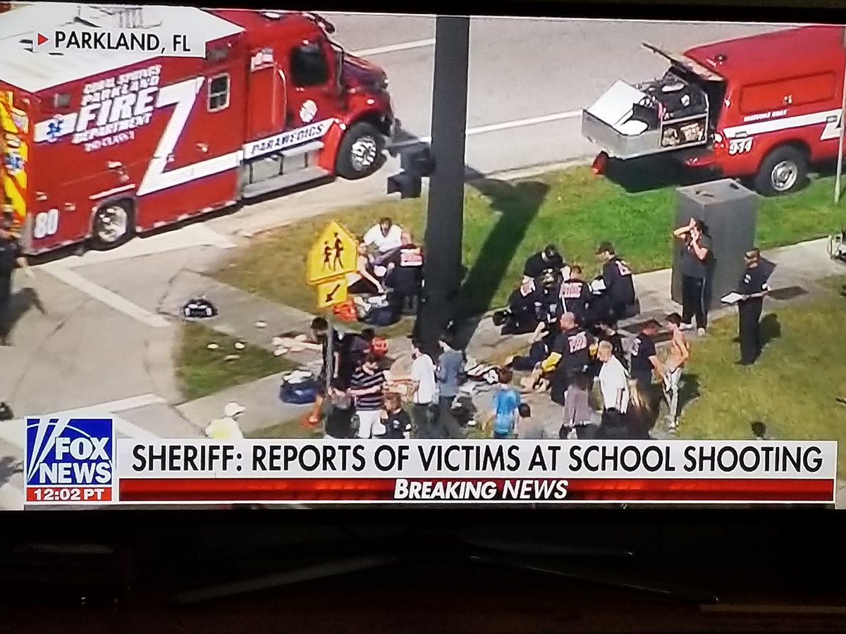 Parkland Florida High School shooting - 20+ injured shooter on loose