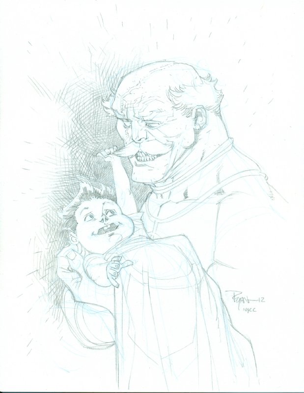 robbiez's tweet photo. My favorite piece of @RyanOttley art which inspired after my Dad's passing from a piece from Dad's favorite artist @nealadamsdotcom #InvincibleSaysGoodBye https://t.co/QwI4WMVnc5
