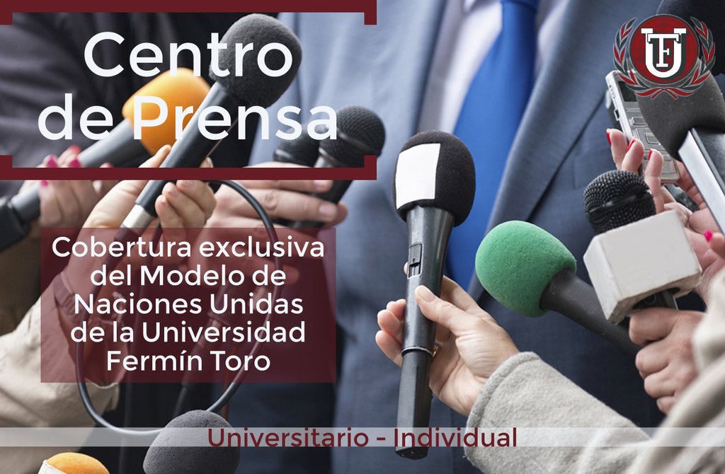 UFTMUN's tweet photo. Por segunda edición consecutiva UFTMUN presenta su Centro de Prensa, modalidad que exige a los delegados la amplia cobertura y difusión en tiempo real de la evolución de tan magno evento.
#Uftmun2018 https://t.co/GCrnNjCgKl