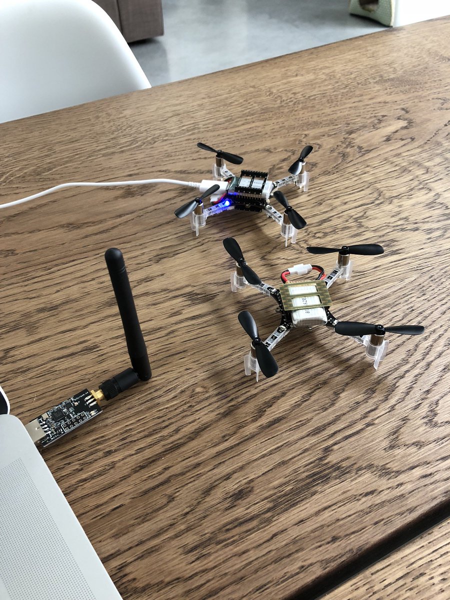 sjespers's tweet image. Manual flights successful. Now let’s try to program these little birds. #crazyflie #bitcraze