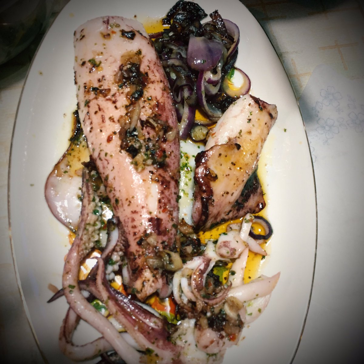 Squid just fished! 
.
.
.
#squid #fishing #km0 #asparagi #asparagus #food #foodporn #sardinianfood #officialfood #passion #kitchen #picoftheday #photofood #foodblogger #foodlover #foodphotography #follow4follow #followme #followforlike #like4like #likeforfollow