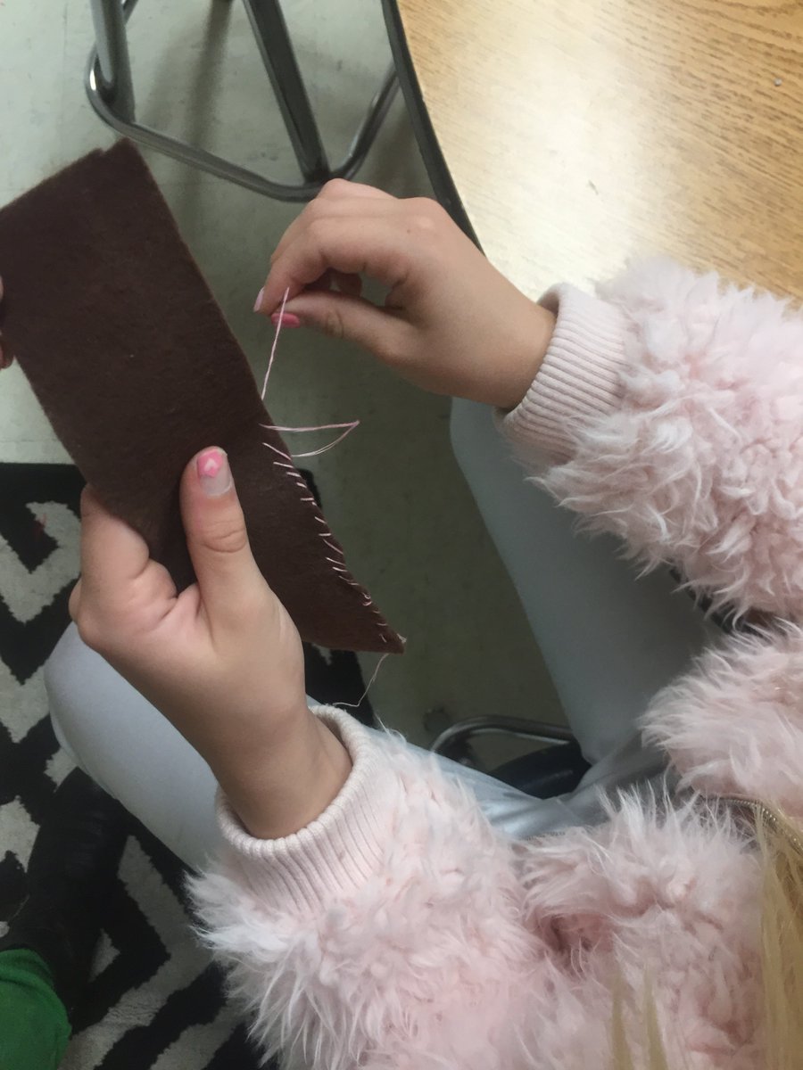 csfedtech's tweet image. Grade 4 students study of Florida History @CanterburyFL includes  #sewing costume design with symbols representing historical figures #makerspace #STEAM