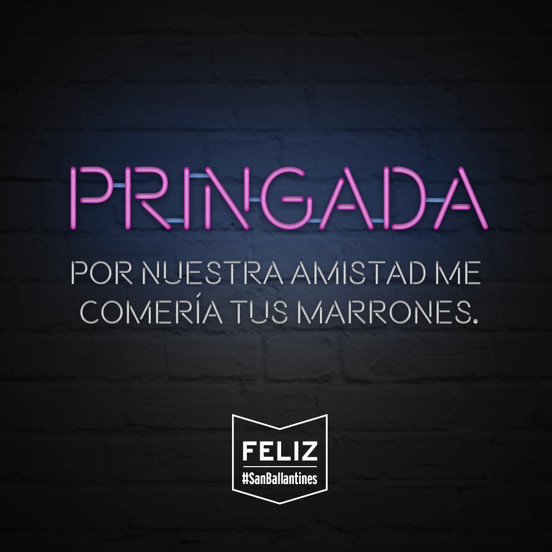 Feliz día de San Valentín! O mejor dicho #SanBallantines 🤟🏾🥂  <a href="/Ballantines_ES/">Ballantine's España</a> <a href="/pastoraERREAPE/">P</a> 🖤