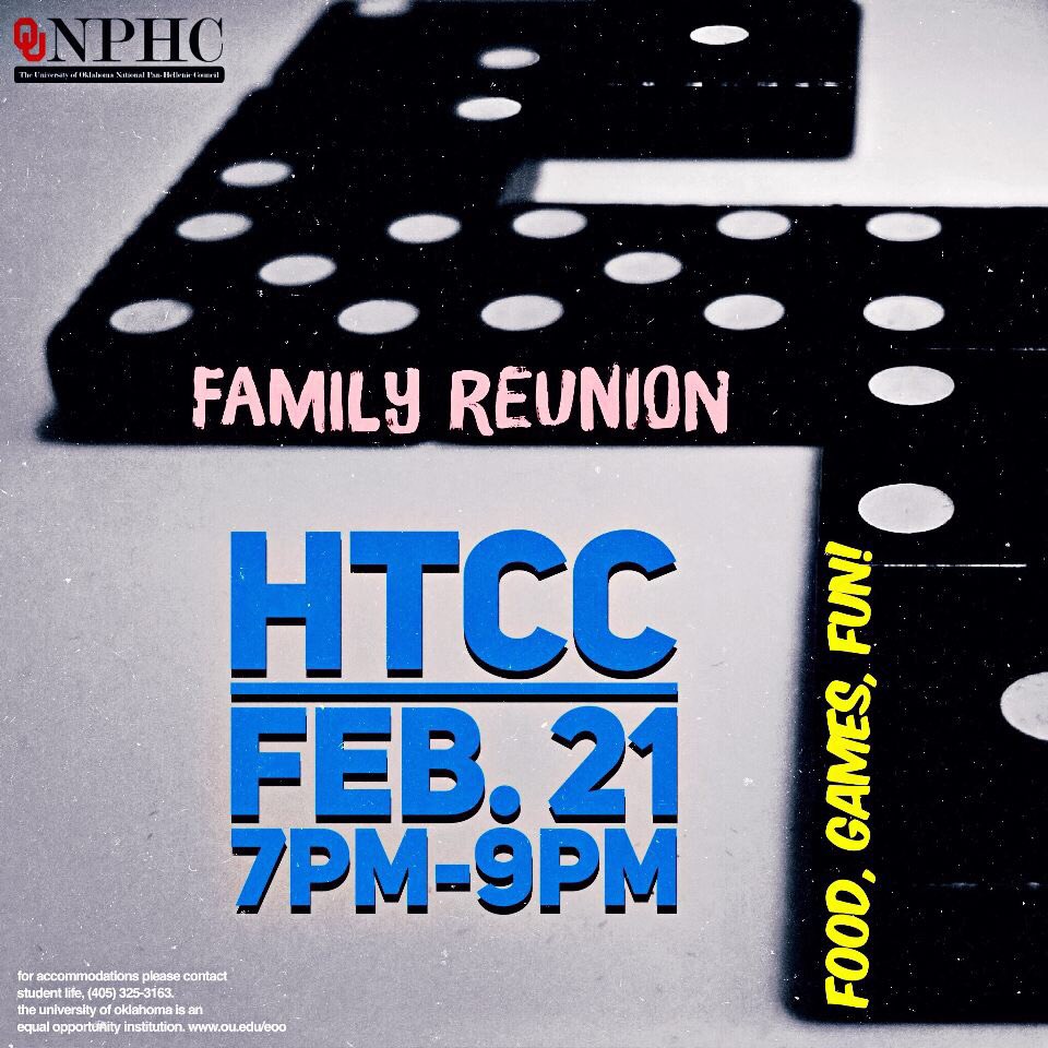 KADeltas's tweet photo. It’s a family reuuuunniiooon! Come out on February 21st in the HTCC for food, games and a good time! #OUnity https://t.co/Wy4xTXeEYf