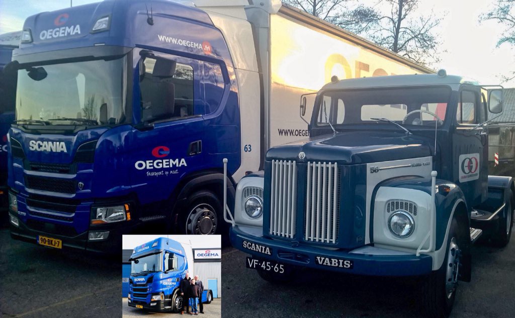 Hoeveel generaties zitten er tussen 1ste Scania Vabis (1966) en Next Generation Scania (2018)?Voor OegemaTransport is er sprake van 3 generaties.#scania