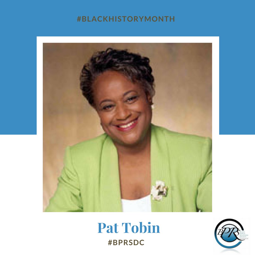 BPRSDC's tweet photo. Pat Tobin was born on Feb. 8, 1948 and is the co-founder of the National Black Public Relations Society! #BPRSDC #NBPRS #BHM #BlackHistoryMonth https://t.co/vuZm8lrffK
