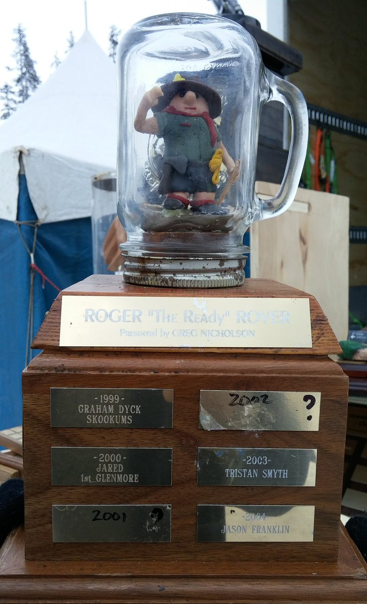 1stHaney's tweet photo. At #CampRovent this past weekend, one of our #Venturers was awarded the "Roger the Ready Rover" Award. It's not given out every year, just to a youth member who steps up and works hard and ensures the camp is a success. Way to go Cole! @Camp_Rovent #Rovent @scoutscanada #yvr https://t.co/kAhz2rAM2y