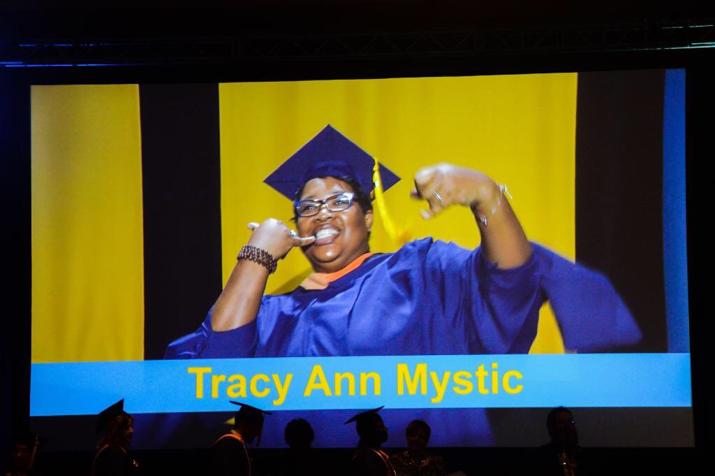 c_cole18's tweet photo. My mom reached one of her biggest goals this past weekend. She got her Masters in Nursing Education! But instead of just waving when she popped up on the screen, she decided to hit the Kodak pose https://t.co/r2O6KluyYX