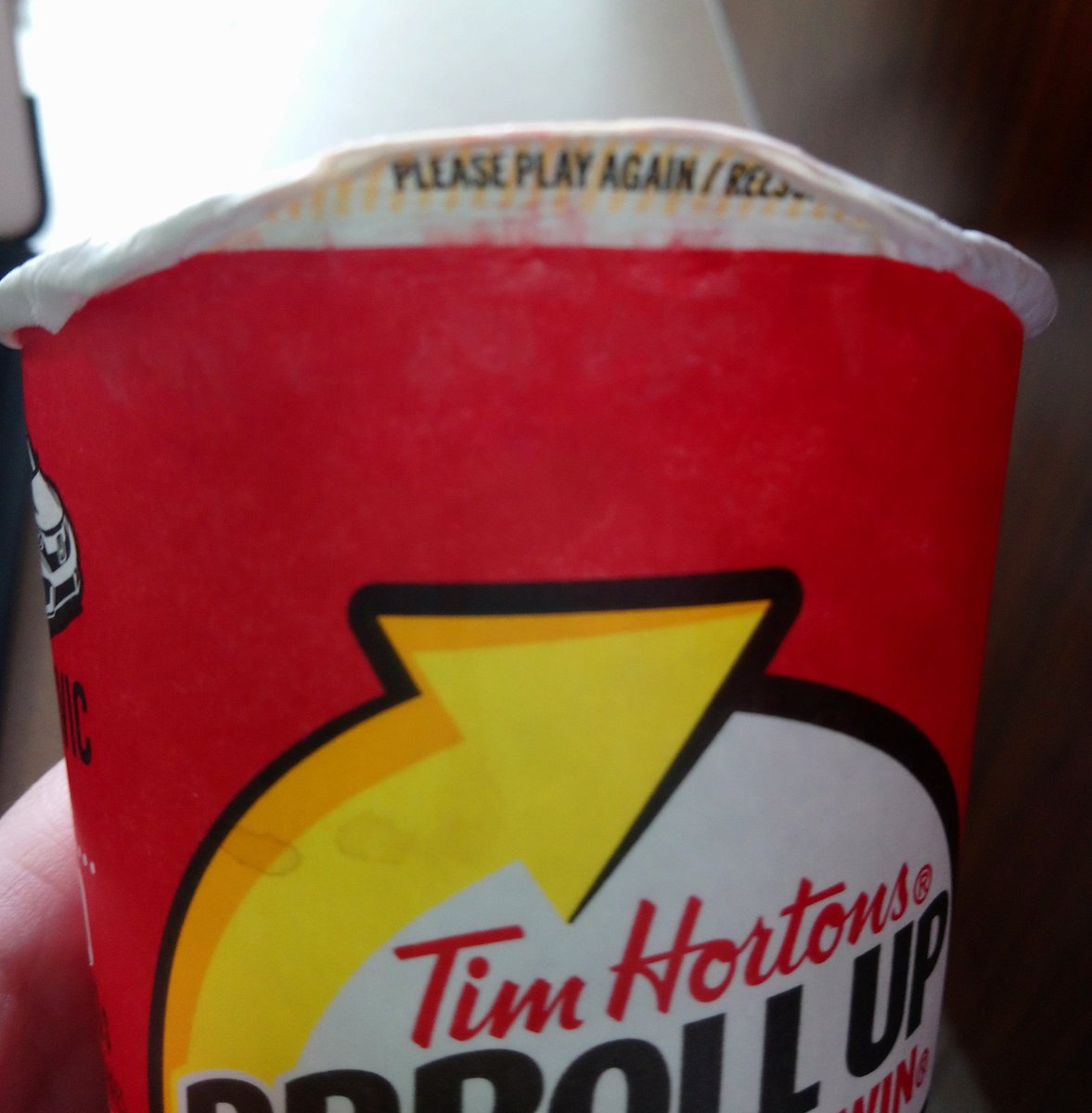 KungFuGirlFight's tweet photo. I remember when I used to win a coffee every once in a while. 5th coffee and still nothing... #disappointed #TimHortons #RollUpTheRim #why https://t.co/wJxjIhPsIK