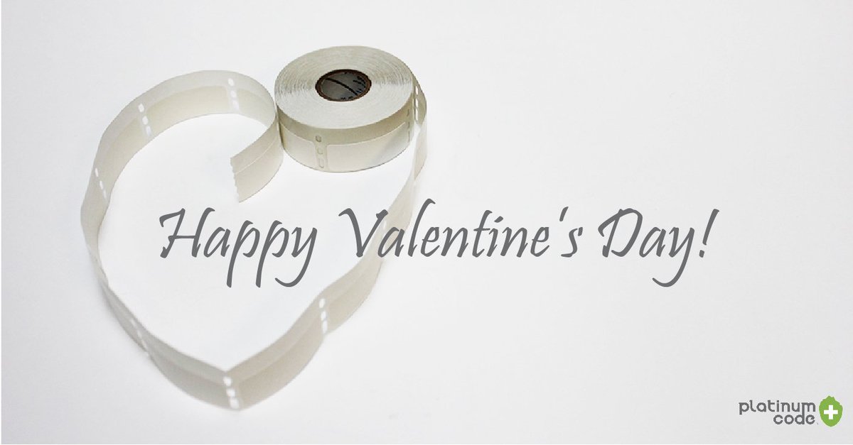 Caresfield's tweet image. Happy Valentine’s Day from PlatinumCode! We know how much our customers love our lab labels – if you’d like to see what all the hype is about, give us a call today for some free samples. #platinumcode #labels #valentinesday