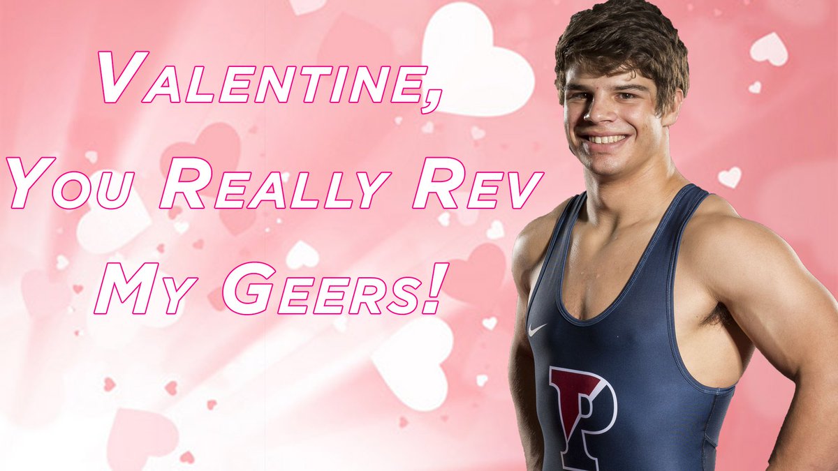 PennWrestling's tweet photo. Hope everyone has found someone who keeps their "Geers" turning this Valentine's Day! https://t.co/ZWaGvWSBcc
