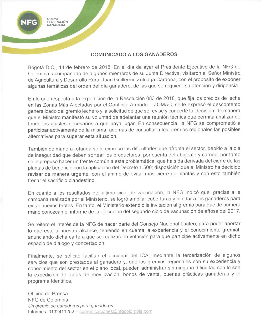 NFG de Colombia tweet media