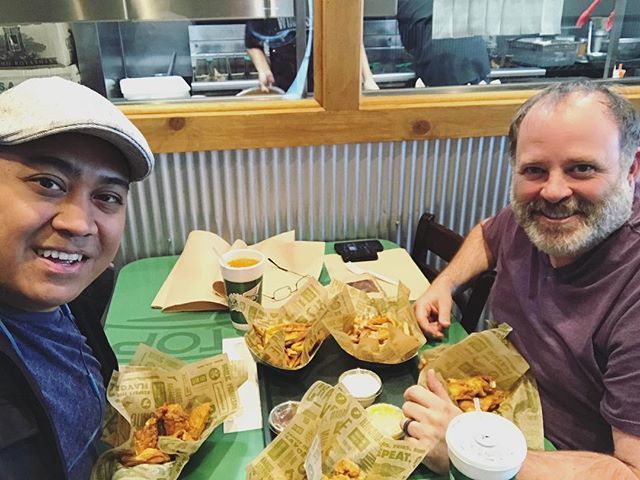 byronface's tweet photo. BALENTIMES LUNCH at our favorite wings spot with my forever valentine, at #WingStop! Happy Valentine’s Day all, sending you all love and hugs and whatever you want. #balentimes #valentinesday #gay #husbands #marriedcouple #gaymarriedcouple #gaycouple #ga… https://t.co/hkcD1i2C4Q https://t.co/9iwNZJNxB1