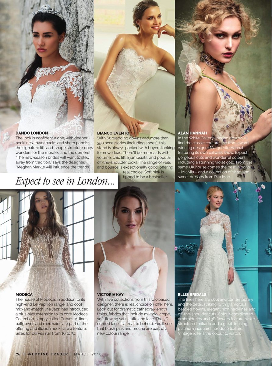 We're covering the country's hottest new bridal event @London_BW and letting you know which names to look out for, including @Dando_london, @Bianco_Evento, @Alanhann1, @ModecaUK, @VictoriakayKay and @ellisbridals #weddinghour https://t.co/3nzX2vwr5y