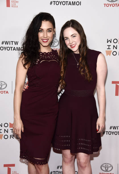 Magicians_Fans's tweet photo. @JadeTailor and @BrittanyCurran at the 2018 Women In The World Los Angeles Salon at NeueHouse Hollywood on February 13, 2018. https://t.co/LjXo42hujE