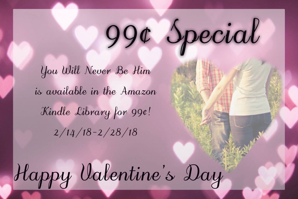 KLeeSchwartz's tweet photo. Want a little #heartbreak today? Check out my #ValentineSpecial ❤️ 💔❤️💔From now until the end of the month my #debutnovel is available for only #99cents on #kindle 📚 #youwillneverbehim #yaromance #texasauthor https://t.co/FuQzZ2331l